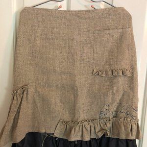🇨🇦 Vintage Toronto-designed Passenger Pigeon ruffle hem skirt Sz M